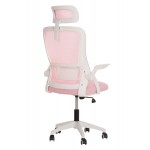 ΚΑΡΕΚΛΑ ΓΡΑΦΕΙΟΥ BLAZER HM1205 04 ΡΟΖ MESH-ΛΕΥΚΟΣ ΣΚΕΛΕΤΟΣ NYLON 60 5x47x85 5Υεκ c534047