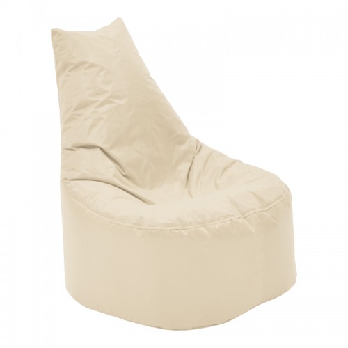 Πουφ πολυθρόνα Norm PRO pakoworld αδιάβροχο μπεζ 65x65x80εκ c534053