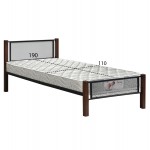 ΚΡΕΒΑΤΙ ΜΟΝΟ ΣΤΡΩΜΑ RAYVEN HM21335 ΜΕΤΑΛΛΟ ΞΥΛΟ ΣΕ DIRTY OAK--ΣΤΡΩΜΑ 90x190εκ c534055