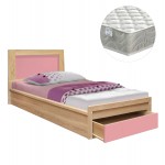 ΚΡΕΒΑΤΙ ΠΑΙΔΙΚΟ ΜΕ ΣΥΡΤΑΡΙ PLAYROOM HM21326 01 ΜΕΛΑΜΙΝΗ SONAMA ΡΟΖ--ΜΕ ΣΤΡΩΜΑ 90x190εκ c534057