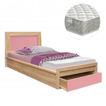 ΚΡΕΒΑΤΙ ΠΑΙΔΙΚΟ ΜΕ ΣΥΡΤΑΡΙ PLAYROOM HM21326 01 ΜΕΛΑΜΙΝΗ SONAMA ΡΟΖ--ΜΕ ΣΤΡΩΜΑ 90x190εκ c534057