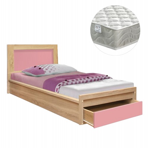 ΚΡΕΒΑΤΙ ΠΑΙΔΙΚΟ ΜΕ ΣΥΡΤΑΡΙ PLAYROOM HM21326 01 ΜΕΛΑΜΙΝΗ SONAMA ΡΟΖ--ΜΕ ΣΤΡΩΜΑ 90x190εκ c534057