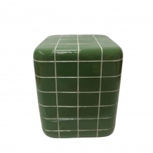 CUBIX SIDE TABLE ΠΡΑΣΙΝΟ 33 5x33 5x41cm c534077