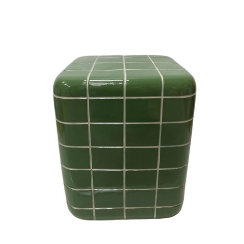 CUBIX SIDE TABLE ΠΡΑΣΙΝΟ 33 5x33 5x41cm c534077