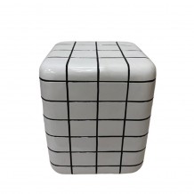 CUBIX SIDE TABLE ΛΕΥΚΟ 33 5x33 5x41cm c534078