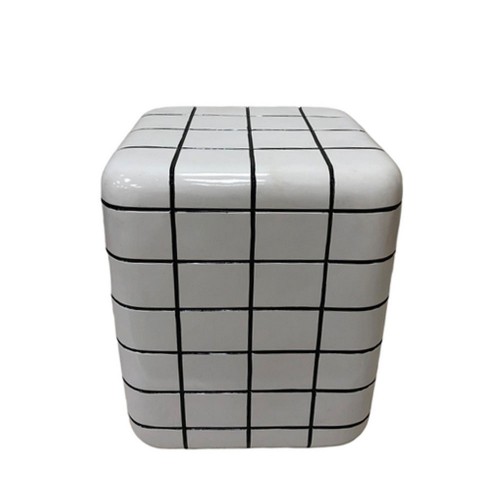 CUBIX SIDE TABLE ΛΕΥΚΟ 33 5x33 5x41cm c534078
