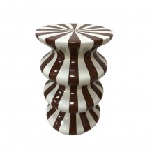 DULCE SIDE TABLE CREAM MOCCA 35x35x55cm c534079