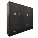 Ντουλάπα εξάφυλλη Lego pakoworld wenge 180x42x180εκ c534104