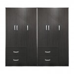 Ντουλάπα εξάφυλλη Lego pakoworld wenge 180x42x180εκ c534104