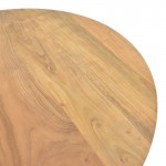 Τραπέζι σαλονιού Radiane pakoworld μασίφ ξύλο ακακίας σε φυσική απόχρωση Φ80x40εκ c534106