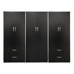 Ντουλάπα τετράφυλλη Lego pakoworld wenge 240x42x180εκ c534111