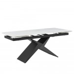 CAPO ΤΡΑΠΕΖΙ ΕΠΕΚΤΕΙΝΟΜΕΝΟ-Η ΛΕΥΚΟ ΜΕ ΟΨΗ ΜΑΡΜΑΡΟΥ 180x90x75cm c534119