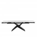 CAPO ΤΡΑΠΕΖΙ ΕΠΕΚΤΕΙΝΟΜΕΝΟ-Η ΛΕΥΚΟ ΜΕ ΟΨΗ ΜΑΡΜΑΡΟΥ 180x90x75cm c534119