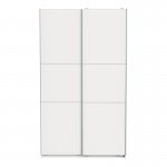 Ντουλάπα ρούχων Kawen pakoworld δίφυλλη με συρόμενες πόρτες λευκό 116 5x60x203εκ c534144