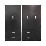 Ντουλάπα πεντάφυλλη Lego pakoworld wenge 170x42x180εκ c534145