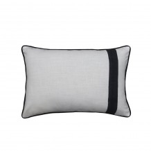 ISLE B ΔΙΑΚΟΣΜΗΤΙΚΟ ΜΑΞΙΛΑΡΙ 60x40cm ΥΦΑΣΜΑ ΛΕΥΚΟ ΜΑΥΡΟ c534153