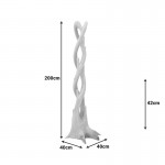 Κρεμάστρα επιδαπέδια Gantou pakoworld suar ξύλο σε φυσική απόχρωση 40x40x200εκ c534197