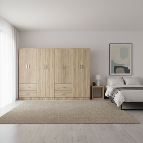 Ντουλάπα οχτάφυλλη Lego pakoworld sonoma 241x42x181εκ c534203