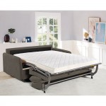 LESTER Καναπές - Κρεβάτι Ύφασμα Σκούρο Καφέ c534255