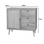 Μπουφές Oslo pakoworld σε sonoma απόχρωση 85x39x79εκ c534262