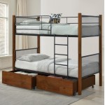 ΚΟΥΚΕΤΑ ΜΕ 2 ΣΥΡΤΑΡΙΑ 2 ΣΤΡΩΜΑΤΑ 90X190εκ RAYVEN HM21336 ΞΥΛΟ ΚΑΙ ΜΕΤΑΛΛΟ c534274