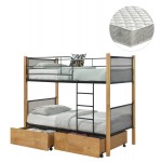 ΚΟΥΚΕΤΑ ΜΕ 2 ΣΥΡΤΑΡΙΑ 2 ΣΤΡΩΜΑΤΑ 90X190εκ RAYVEN HM21336 02 ΞΥΛΟ ΚΑΙ ΜΕΤΑΛΛΟ c534275