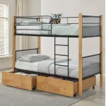 ΚΟΥΚΕΤΑ ΜΕ 2 ΣΥΡΤΑΡΙΑ 2 ΣΤΡΩΜΑΤΑ 90X190εκ RAYVEN HM21336 02 ΞΥΛΟ ΚΑΙ ΜΕΤΑΛΛΟ c534275