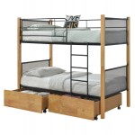 ΚΡΕΒΑΤΙ ΚΟΥΚΕΤΑ ΜΕ 2 ΕΠΙΔΑΠΕΔΙΑ ΣΥΡΤΑΡΙΑ RAYVEN HM21119 02 ΞΥΛΟ-ΜΕΤΑΛΛΟ-ΓΙΑ ΣΤΡΩΜΑΤΑ 90x190εκ c534276