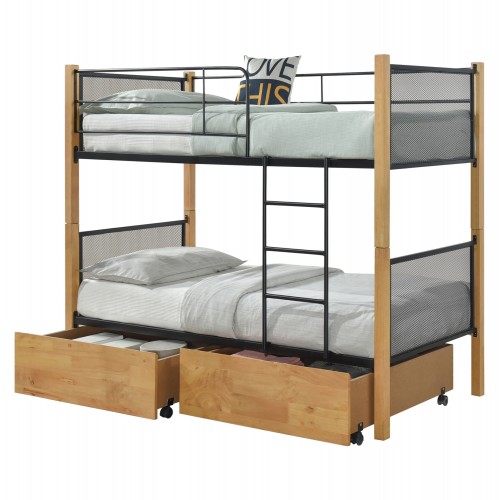 ΚΡΕΒΑΤΙ ΚΟΥΚΕΤΑ ΜΕ 2 ΕΠΙΔΑΠΕΔΙΑ ΣΥΡΤΑΡΙΑ RAYVEN HM21119 02 ΞΥΛΟ-ΜΕΤΑΛΛΟ-ΓΙΑ ΣΤΡΩΜΑΤΑ 90x190εκ c534276