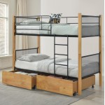 ΚΡΕΒΑΤΙ ΚΟΥΚΕΤΑ ΜΕ 2 ΕΠΙΔΑΠΕΔΙΑ ΣΥΡΤΑΡΙΑ RAYVEN HM21119 02 ΞΥΛΟ-ΜΕΤΑΛΛΟ-ΓΙΑ ΣΤΡΩΜΑΤΑ 90x190εκ c534276