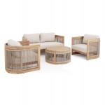 ΣΕΤ ΣΑΛΟΝΙ ΕΞ ΧΩΡΟΥ 4ΤΜΧ ΣΕΙΡΑ ODYSSEY ΗΜ6264 ΞΥΛΟ ΑΚΑΚΙΑΣ-ΣΧΟΙΝΙ-ΜΠΕΖ ΥΦΑΣΜΑ c534337