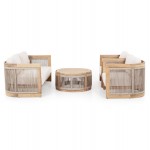 ΣΕΤ ΣΑΛΟΝΙ ΕΞ ΧΩΡΟΥ 4ΤΜΧ ΣΕΙΡΑ ODYSSEY ΗΜ6264 ΞΥΛΟ ΑΚΑΚΙΑΣ-ΣΧΟΙΝΙ-ΜΠΕΖ ΥΦΑΣΜΑ c534337