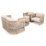 ΣΕΤ ΣΑΛΟΝΙ ΕΞ ΧΩΡΟΥ 4ΤΜΧ ΣΕΙΡΑ ODYSSEY ΗΜ6264 ΞΥΛΟ ΑΚΑΚΙΑΣ-ΣΧΟΙΝΙ-ΜΠΕΖ ΥΦΑΣΜΑ c534337