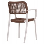 ΠΟΛΥΘΡΟΝΑ ΕΞ ΧΩΡΟΥ STRIDER HM6391 01 ΛΕΥΚΟ ΠΟΛΥΠΡΟΠΥΛΕΝΙΟ--ΚΑΦΕ ΣΧΟΙΝΙ 57x53x80Υεκ SET 5τμχ c534352