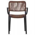 ΠΟΛΥΘΡΟΝΑ ΕΞ ΧΩΡΟΥ STRIDER HM6391 02 ΜΑΥΡΟ ΠΟΛΥΠΡΟΠΥΛΕΝΙΟ--ΚΑΦΕ ΣΧΟΙΝΙ 57x53x80Υεκ SET 5τμχ c534353