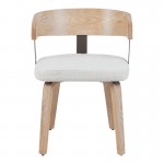 Πολυθρόνα Anesy pakoworld μέταλλο-ξύλο με ύφασμα σε μπεζ απόχρωση 53 5x51x72εκ c534366