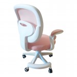 Καρέκλα γραφείου παδική Bernu pakoworld ύφασμα mesh σε ροζ απόχρωση 47x56x80-90εκ c534371