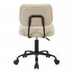Καρέκλα γραφείου Warra pakoworld ύφασμα μπεζ 50x52x76-86εκ c534401