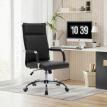 Καρέκλα γραφείου διευθυντη Mavel pakoworld PU μαύρo 55x62x100-110εκ c534405