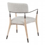 Πολυθρόνα Sentana pakoworld μέταλλο-ξύλο και ύφασμα σε μπεζ-καφέ απόχρωση 56 5x56x79εκ c534408