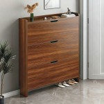 Scarpiera Παπουτσοθήκη MDF Melamine Απόχρωση Καρυδί c534439