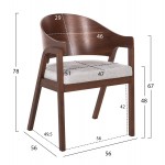 ΣΕΤ ΤΡΑΠΕΖΑΡΙΑΣ 5ΤΜΧ RINER HM21340 ΤΕΤΡΑΓΩΝΟ ΤΡΑΠΕΖΙ ΑΠΟ MDF--ΚΑΡΕΚΛΕΣ ΑΠΟ RUBBERWOOD c534475