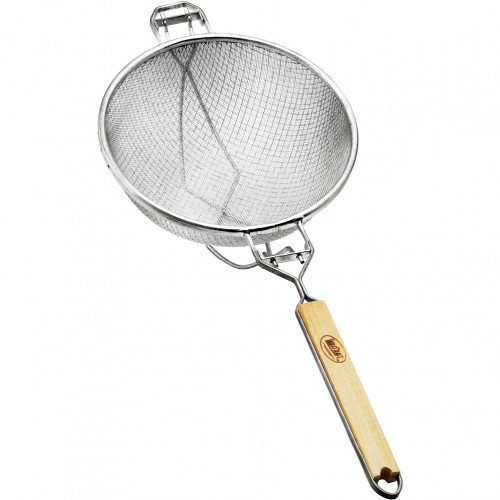 Σουρωτήρι επικασσιτερωμένο tin διπλά ενισχυμένο με ξύλινη λαβή φ35cm TableCraft c534491