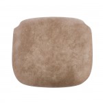 ΤΑΠΕΤΣΑΡΙΑ Καρέκλας Καφενείου Ύφασμα Suede Μπεζ c534501
