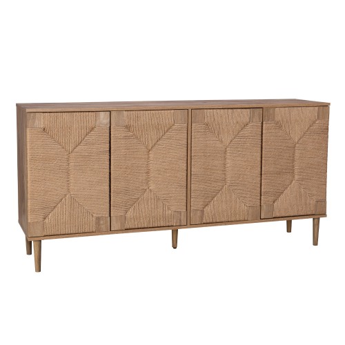 SISAL ΜΠΟΥΦΕΣ 4ΠΟΡΤΕΣ ΦΥΣΙΚΟ 160x39x78 5cm c534518