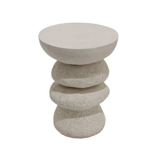STONE 4 SIDE TABLE ΛΕΥΚΟ 38x38x51cm c534598