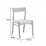 Καρέκλα Karlinda pakoworld ξύλο οξιάς-έδρα σχοινί σε φυσική απόχρωση 47 5x55x81εκ c534621