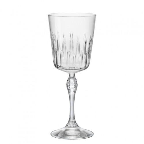 Ποτήρι Γυάλινο Σκαλιστό με ψηλό πόδι 29cl φ8 2x20 6cm σειρά Celebrazione BORMIOLI ROCCO - Σετ 12 c534632