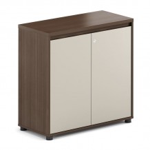 CONCEPT Ντουλάπι Γραφείου Χαμηλό Δίφυλλο Απόχρωση Καρυδί - Μπεζ c534647