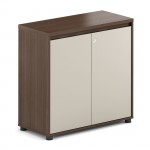 CONCEPT Ντουλάπι Γραφείου Χαμηλό Δίφυλλο Απόχρωση Καρυδί - Μπεζ c534647